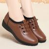 One spring and autumn 2 new one-pedal women's shoes soft leather soft-soled women's single shoes flat-heeled casual leather shoes