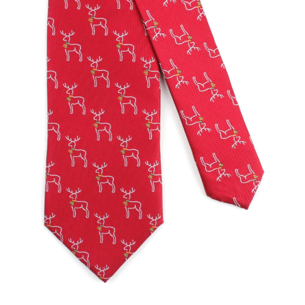 Men's Polyester Jacquard Christmas Tree Tie
