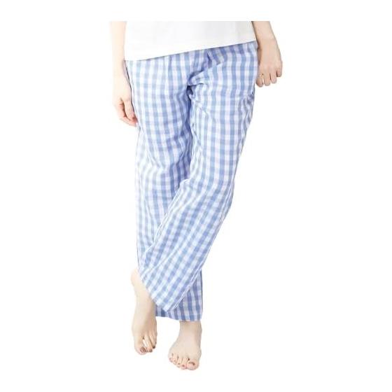 [ON NISHIKI] Women s Room Pants, 100% Cotton, Double Gauze, Spring, Summer, Room Wear, Pajamas, Skin-friendly, Double Gauze, Single Pants, Long