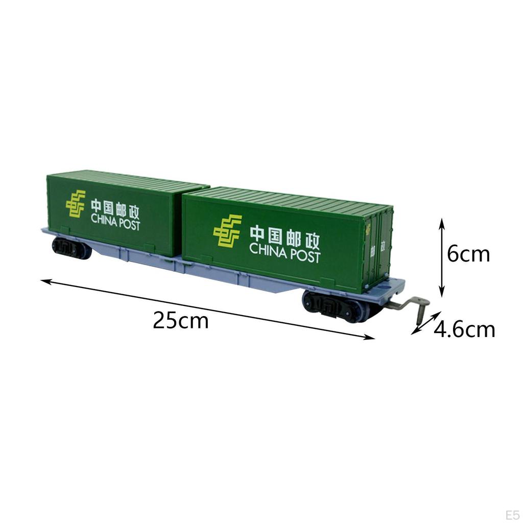 Express Freight Car Model Train Set 1:87 - Railway Playset for Kids' Birthday Gifts