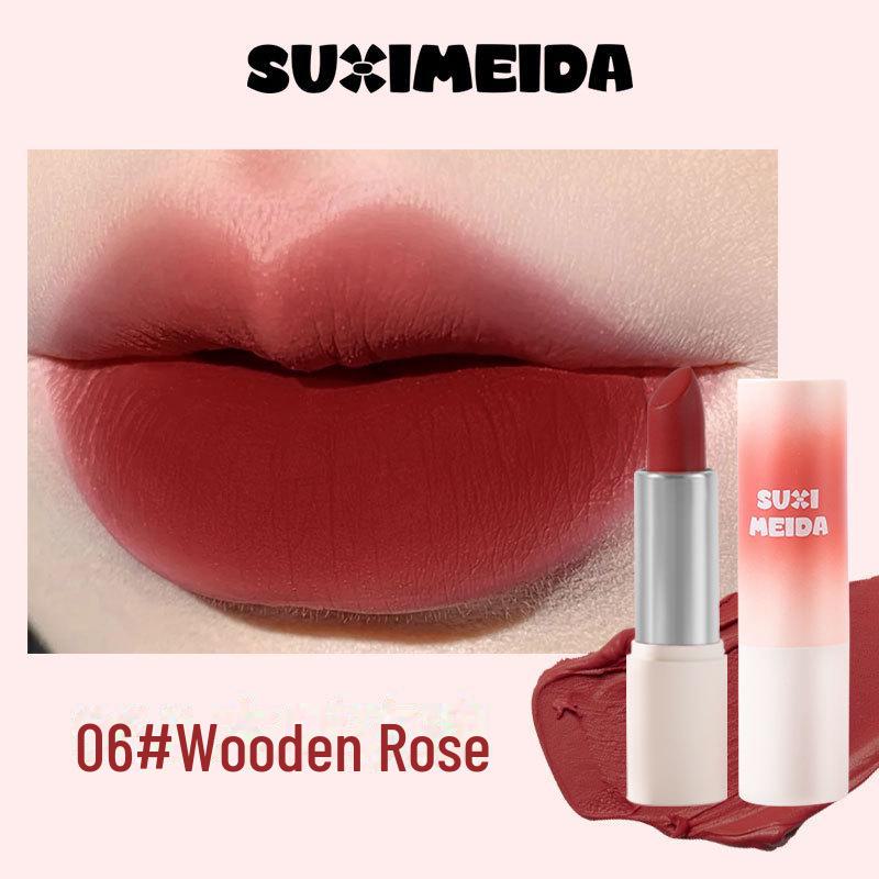 

Помада Suzy Meida Soft Matte Mocha Lipstick — бархатистый финиш, осветляет кожу, идеально подходит для студентов и вечеринок 3.4g
