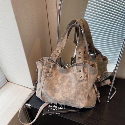 Retro torba o dużej pojemności damska nowa modna torba tote wszechstronna klasyczna dojazdowa na ramię listonoszka