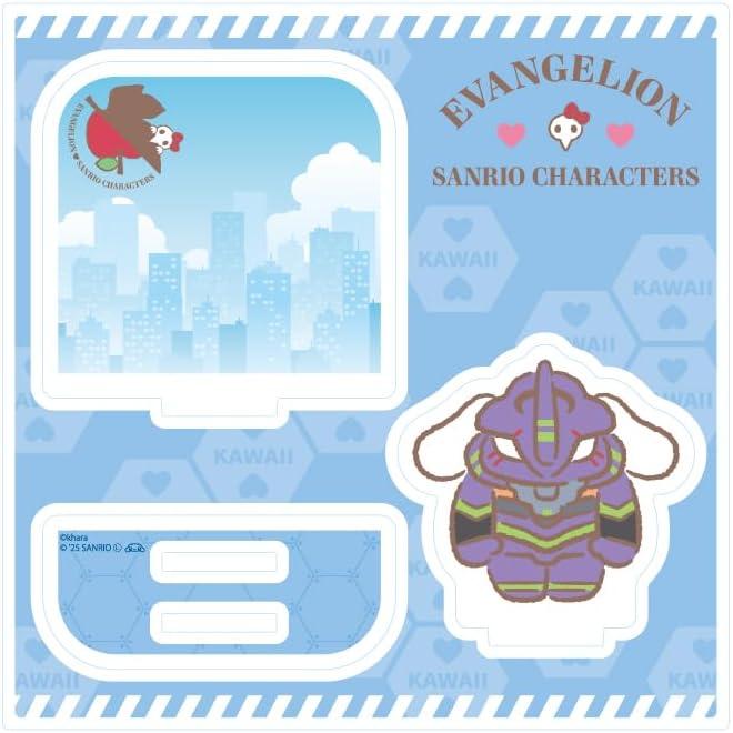 Evangelion x Sanrio Characters Unit-01 & Cinnamoroll Collaboration Acrylic Stand Plate