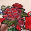 Rose Flower Embroidery Cloth Patch - European & American Style DIY Sticker for Shoes, Hats, Clothing Accessories
