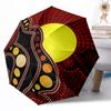 Colorful Circular Pattern Outdoor Automatic Umbrella Retractable Design with 8-Rib Durability Lightweight Perfect Gift for Friends Family