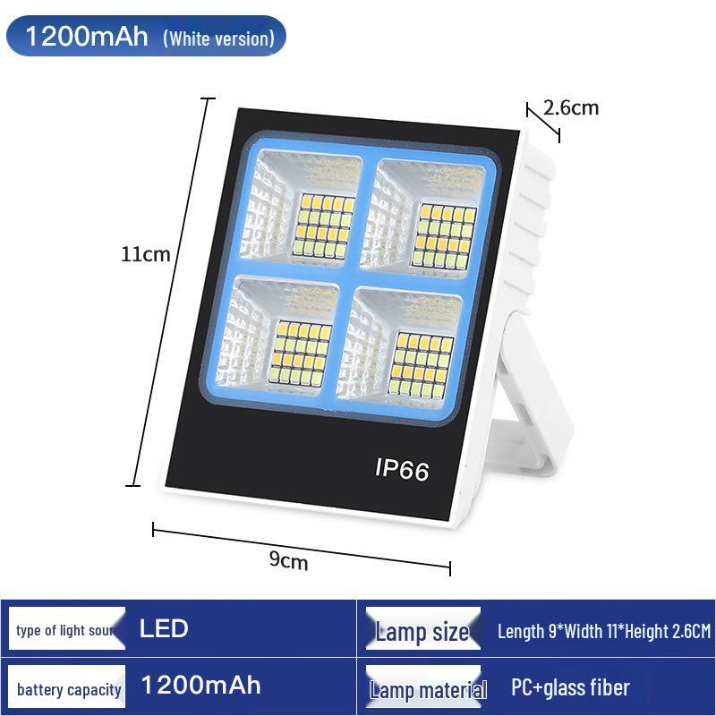 Rongshen Solar Floodlight & Camping Handheld Lamp for Outdoor Emergency