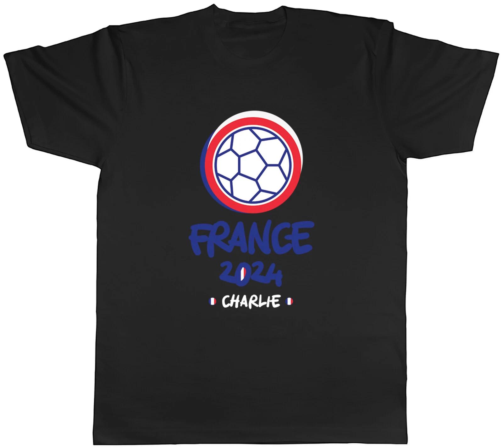 Personalised France 2024 Mens T-Shirt Football Soccer Supporter Fan Tee Gift XS