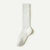 1 Pair Women Winter Socks Thickened Plush Knee Length Long-tube High Elasticity Wrapping Anti-slip Floor Socks Comfort Warmth Sleeping Stockings