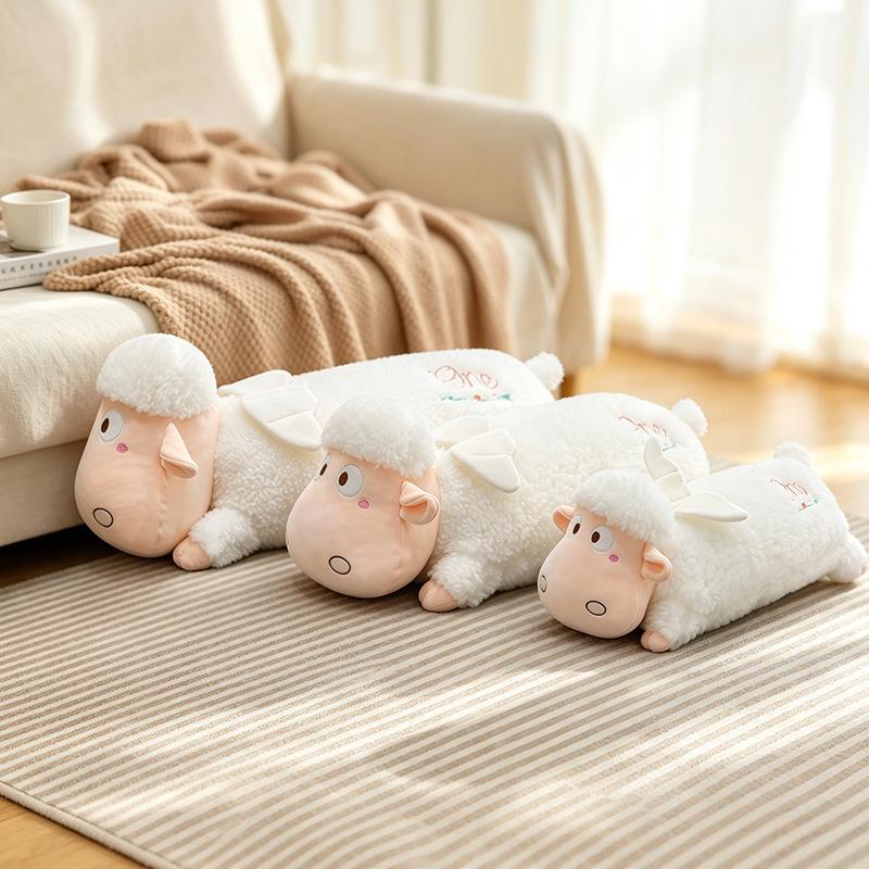 Angel Sheep Plush Toy - Soft Lamb Wool Hug Pillow