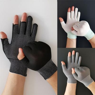 Sommer Stretch Sonnencreme Anti-Rutsch Angelhandschuhe Fahrhandschuhe Sonnenschutz Offene/Halbfinger