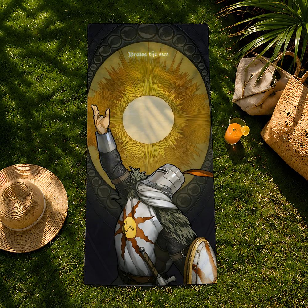 Game D-Dark S-Souls Towel Beach Towel, Quick Drying Absorbent Bath Towel For Swim,Gym,Camping,Outdoor Hot
