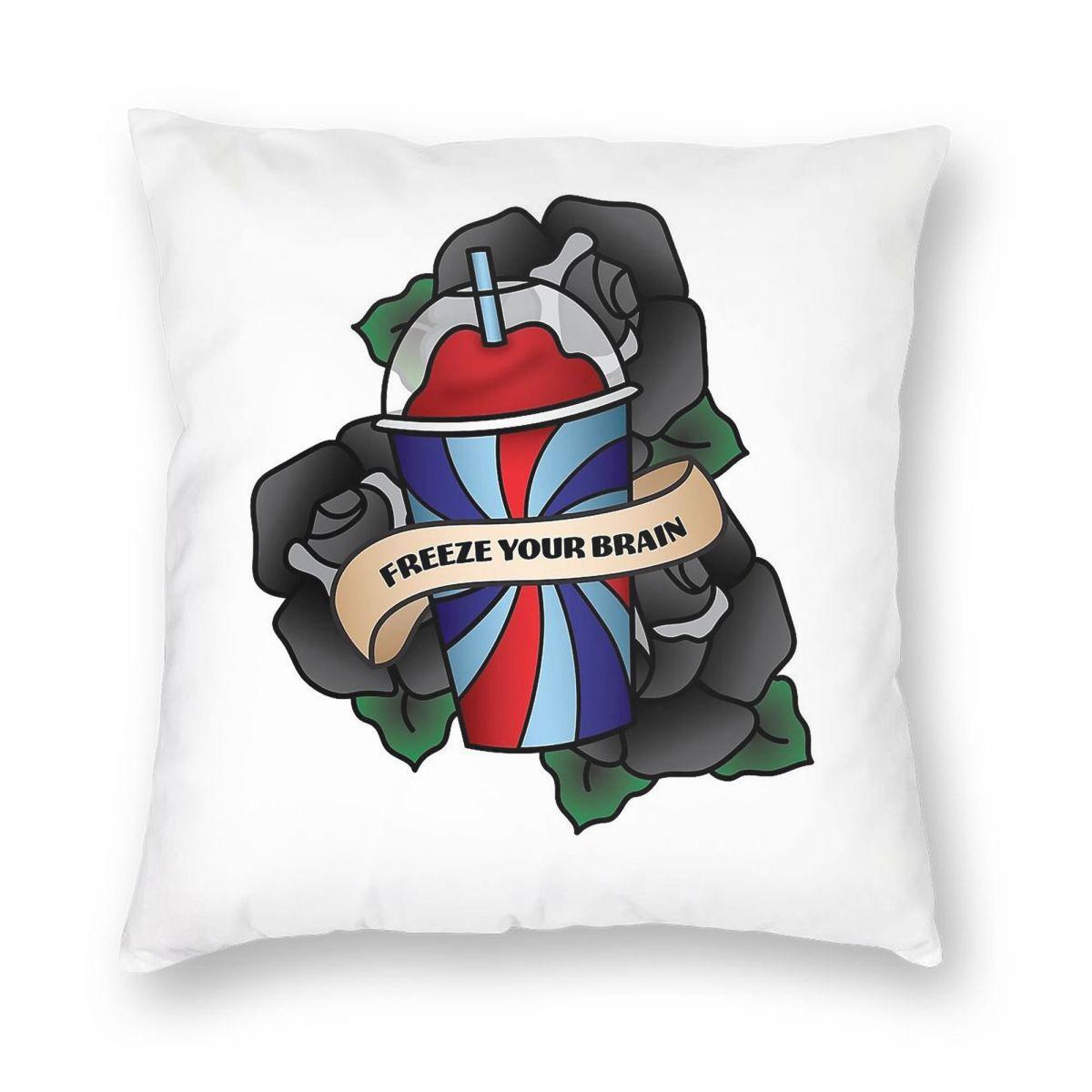 Heathers Musical Freeze Your Brain Square Pillowcase Polyester Linen Velvet Printed Zip Decor Home Cushion Cover 30x30cm