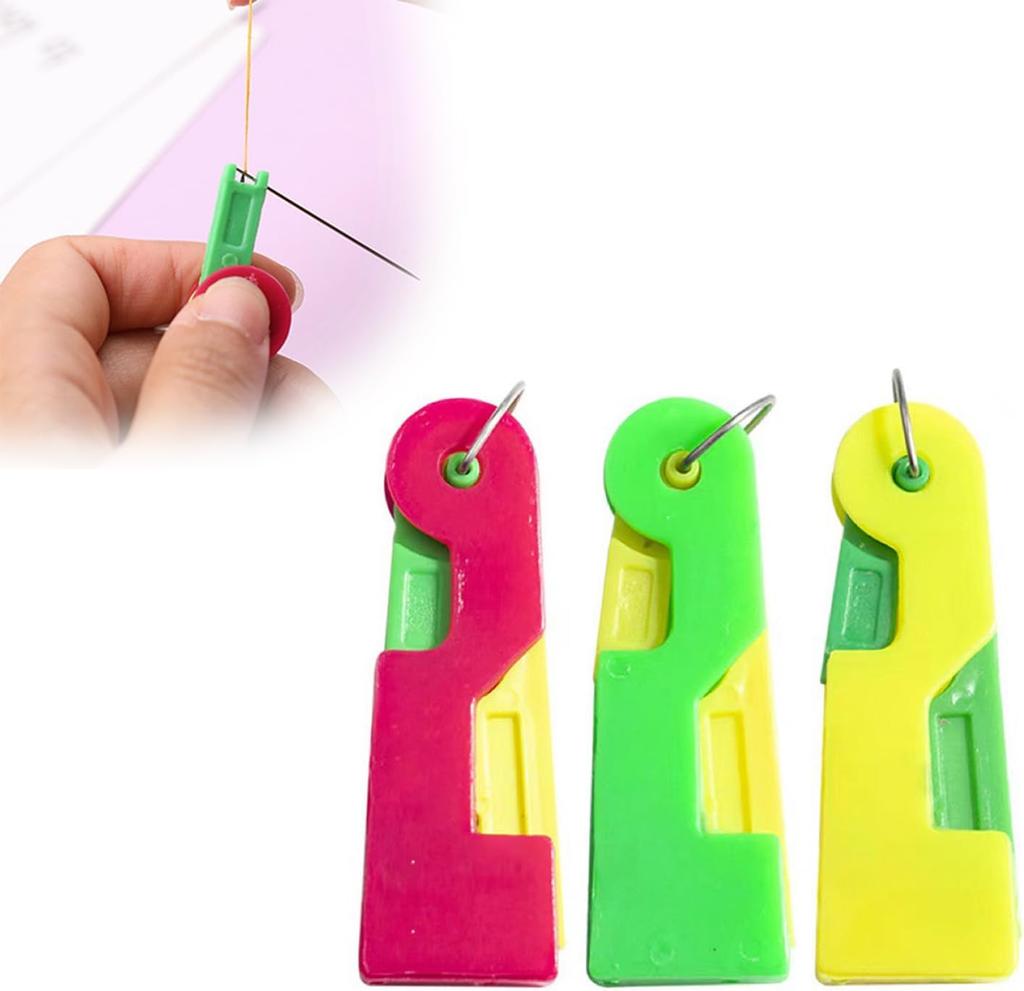 Automatic Needle Threader New Plastic QuickLoop Device for Hand Sewing, Embroidery,Universal Compatibility Across Various Sewing Machines