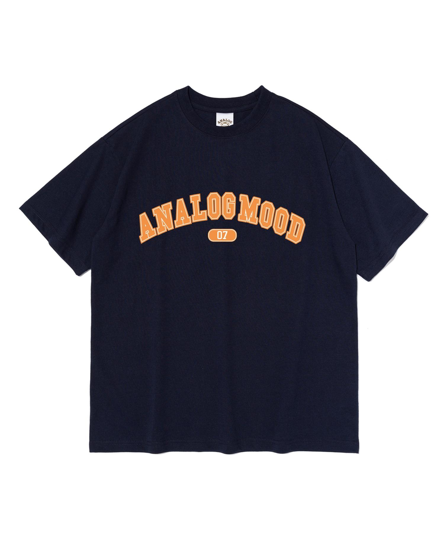 Analog Mood Arch Logo Short Sleeve T-Shirt (Navy) M