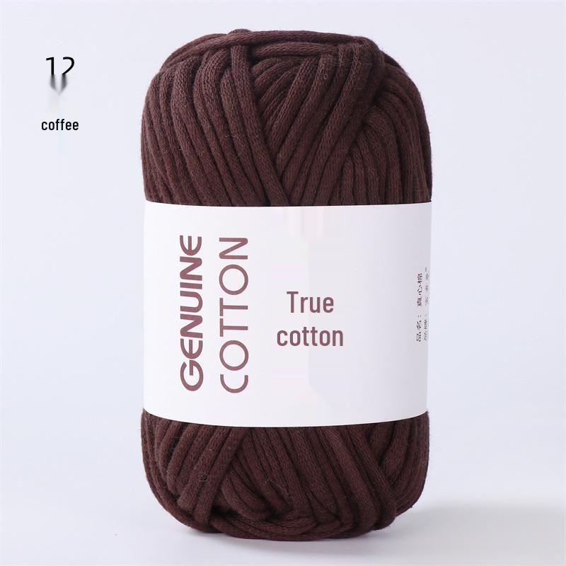 Kerngefülltes Baumwollgarn zum DIY-Stricken: Ideal für Spielzeug, Schals und Fußmatten