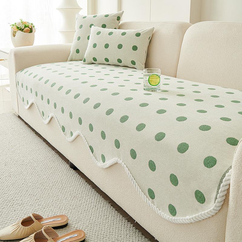 

New Simple Modern Style Special-Shaped Sofa Cushion One Piece Cloth Sofa Seat Cushion Advanced Feeling Cover 90*70cm