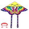 Butterfly Flying Kite Butterfly Triangle Kite Colorful Butterfly Kite Toy Outdoor Sports Butterfly Flying Kite with 15M Kite