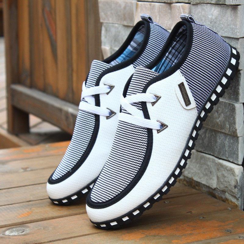 Stylish Men's Casual Canvas Shoes With Breathable Design And Versatile Fit
