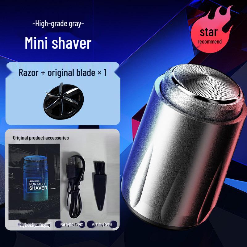 Men s Mini Electric Steel Cannon Travel Razor