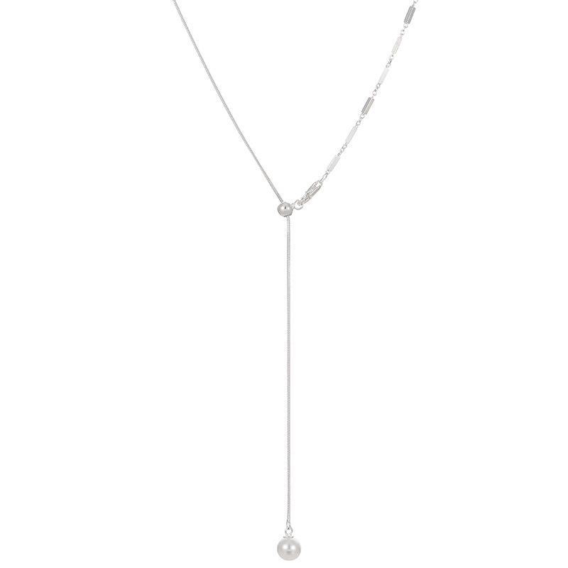 Banyan Tree S925 Silver Multi-Wear Pearl Clavicle Necklace for Women