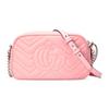 Gucci GG Marmont Silver Logo Chain Quilted Leather Camera Bag Women Shoulder Bag 447632-DTD1Y-5815