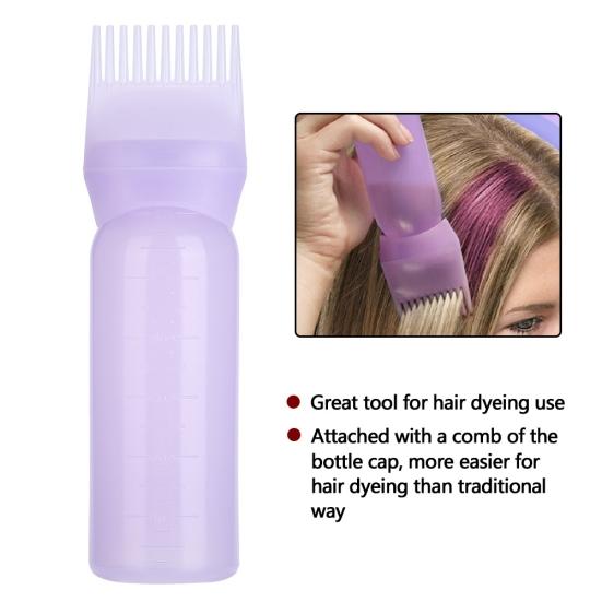 Pro Salon Hair Washing Coloring Dye Bottle Applicator Comb Dispensing Brush