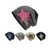 1Pc Star-Patched Letter Embroidery Beanie Hat, Fashion Accessories For Daily Wear,Trendy All-Match