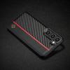 For Samsung Galaxy S25 S24 S23 S22 S21 S20 Ultra S10 Plus FE 5G Case PU Leather Carbon Fiber Style Shockproof Back Cove