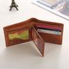 Men'S Wallet Us Dollar Printing Pu Leather Credit Card Photo Holder Purse