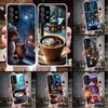 Good Night Coffee Tea Phone Case For Samsung Galaxy A12 A22 A32 A52 A72 A02S A51 A50S A71 A70 A31 A20S Note 20 Ultra S10 A10S Ga