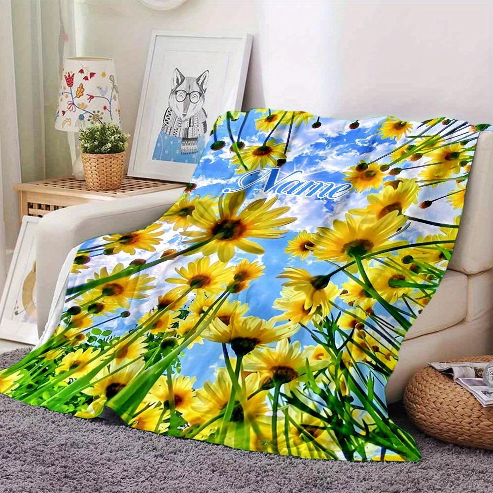Home Customize Your Name Blankets Comfortable Soft Lightweight Allseason Multipurpose Blanket For Picnics Sofas Offices Beds Living Rooms Perfect Gift