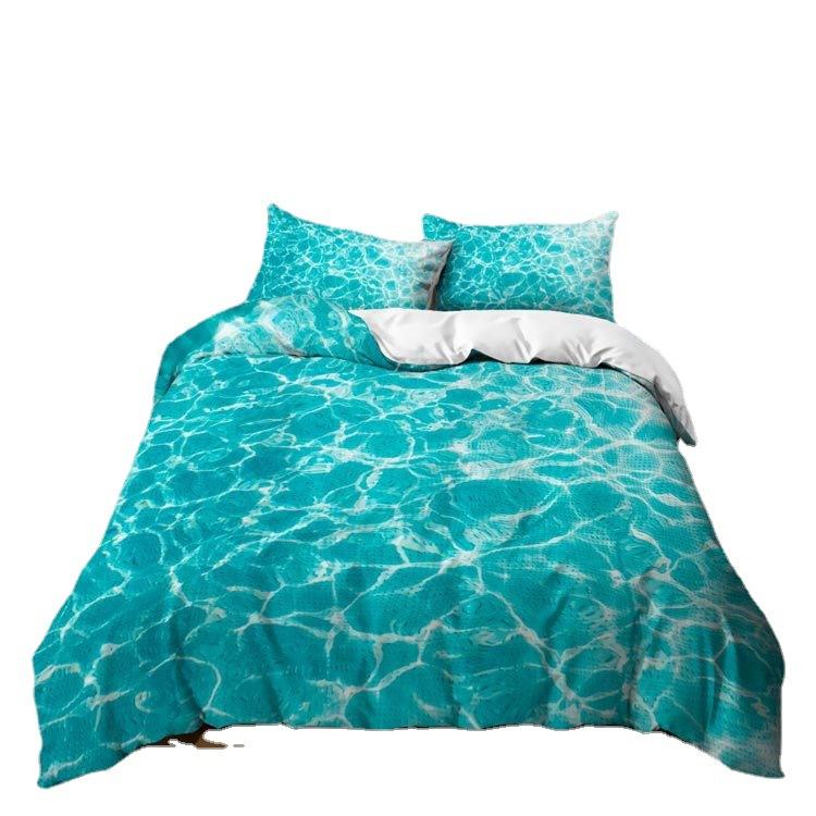 Wave Light Three-Piece Kit Quilt Cover Bedding