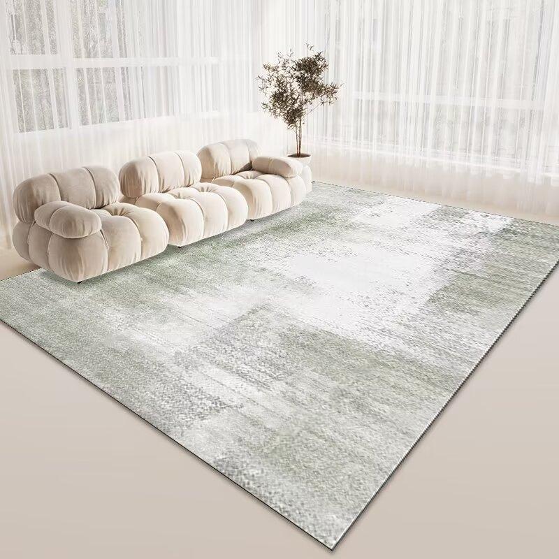 Simple Crystal Velvet Carpet, Living Room Coffee Table Dirt-Resistant And Easy To Take Care Of Floor Mat, Hotel Lobby Homestay Floor Mat