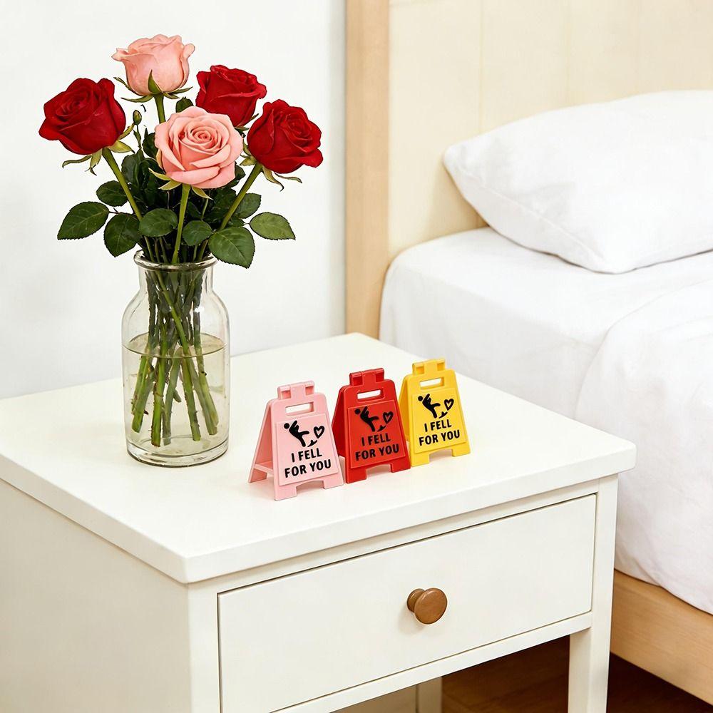 Desktop Ornament Falling In Love Signboard Mini Size Desktop Decor Love Letter  Couples Gift