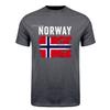 Boat Norwegian Flag Norway Tshirt Unisex Cotton Short Sleeve Streetwear Vintage Norway Flag Mountain T Shirt Hj110