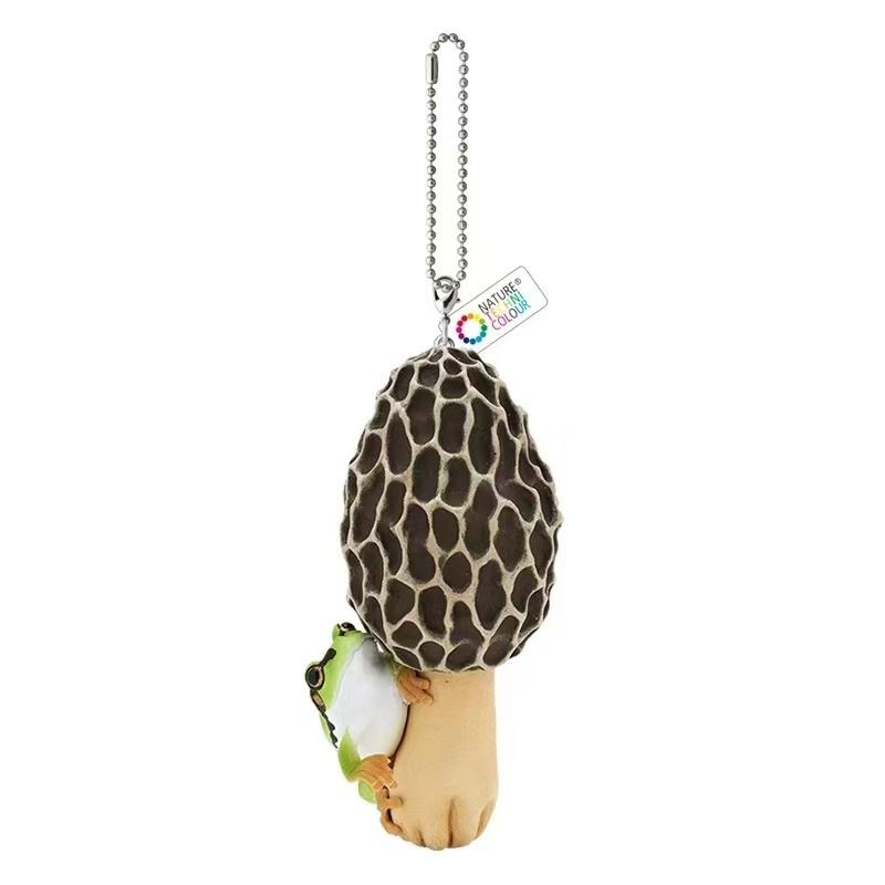 

Frog plus Mushroom Gashapon Playthings Lovely Creative Simulation Mushroom Rain Frog Ornament Pendant Action Figure Playthings 5cm to 6cm