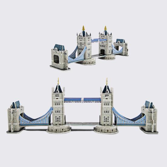 1 Set 3D Puzzle Praktische Fähigkeit Dekoratives Papier Windmühle Haus Puzzle Spielzeug Geburtstagsgeschenke