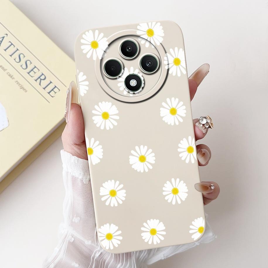 For OPPO Reno 12F 5G Case 2024 Fashion Pretty Girls Soft Liquid Silicone Shockproof Cover For OPPO Reno12 F 4G Reno 12 FS Bumper