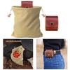 1Pc Foldable Foraging Bag Canvas Bushcraft Bag Foraging Pouch Storage Bags Easy Looping Around Belts Bags For Camping Hiking