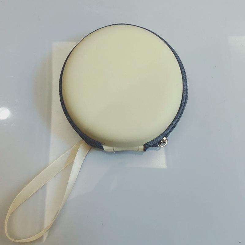The Same Fashion Women S Glasses Case Round Folding Sunglasses Case Portable Jewelry Zipper Case Folding Glasses Bag