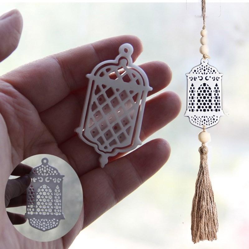 Silicone Crafting Mold Moon and Star Pendant Making Molds Silicone Crafting Supply Eid Theme for Jewelry and Home Decors