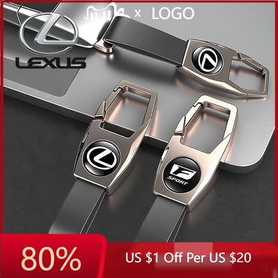 2026 Hot Interior Stickers Car Logo Key Waist Buckle Auto Key Ring Keychains Accessories For F SPORT ES RX NX LS UX LM LX