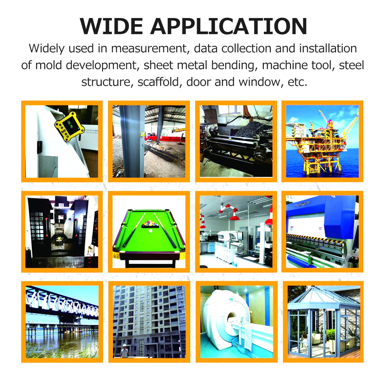 

Dual Axis Digital Protractor Inclinometer Magnetic 0.02 degrees Accuracy Angle Finder Level Box with Output Control