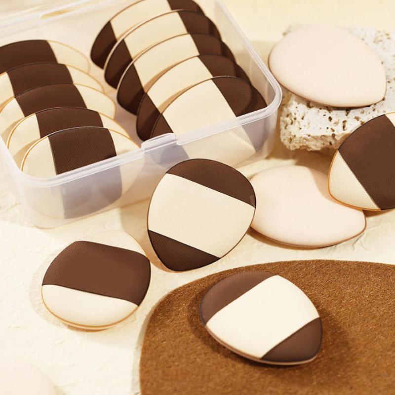 5/10Pcs Mini Finger Puff Foundation Small Teardrop Air Cushion Powder Sponge Face Concealer Bb Cream Cosmetic Applicator Makeup