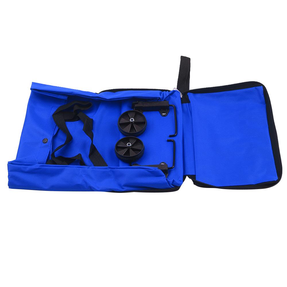 Foldable Shopping Trolley Bag with Wheels Collapsible Shopping Cart Reusable Foldable Grocery Bags Travel Bag Green