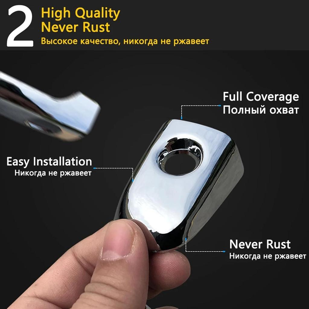 Car Exterior Door Handle Cover for Toyota Noah Voxy R60 2001~2007 Chrome Exterior Door Handle Cover Car Accessories Stickers Trim Set