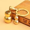 Outdoor Survival Pills Boxes Container Brass Mini Gourd Waterproof Capsules Seal Bottle Capsules Pills Bottle Keychain