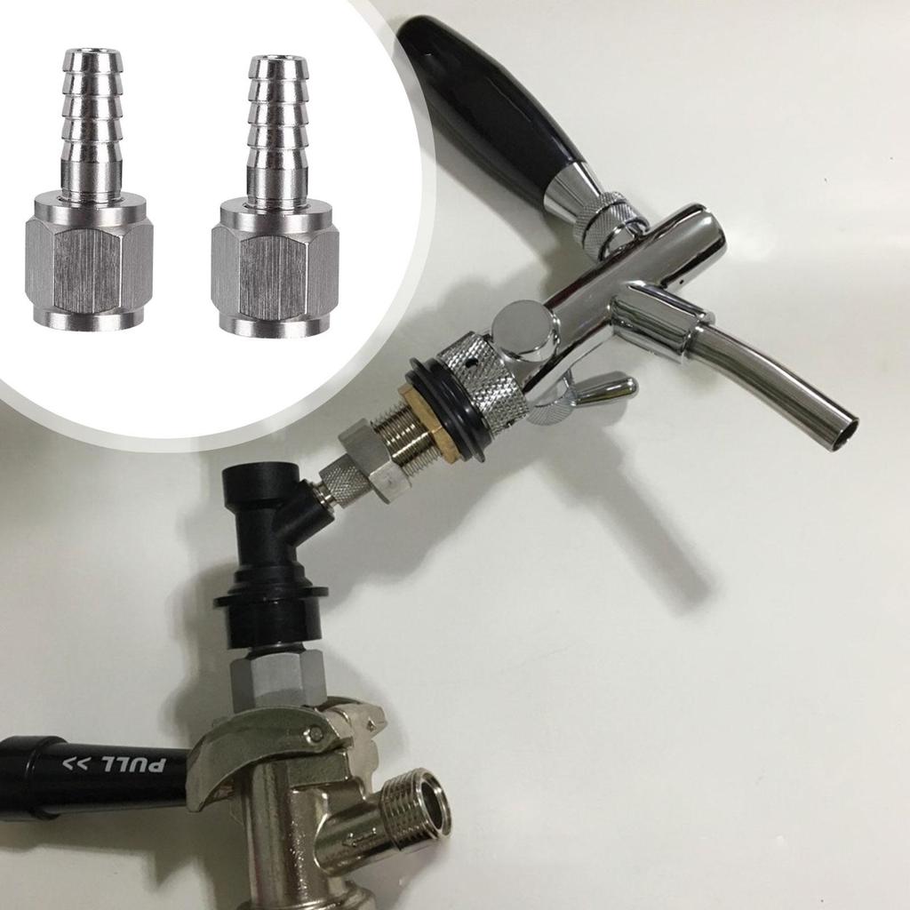 Hose Barb Fitting Easy Installation Stainless Steel Coupler for Fuel 1 4