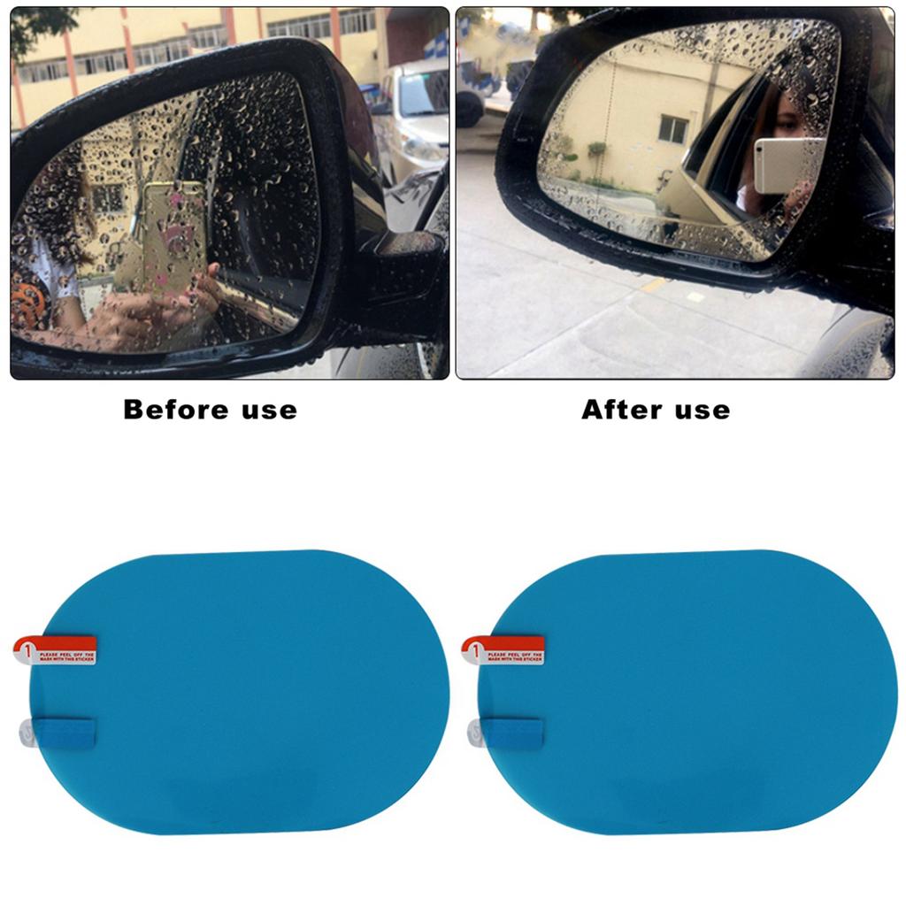 100x150mm Car Rearview Mirror Rainproof Sticker Anti Fog Protective Film Rain Shield