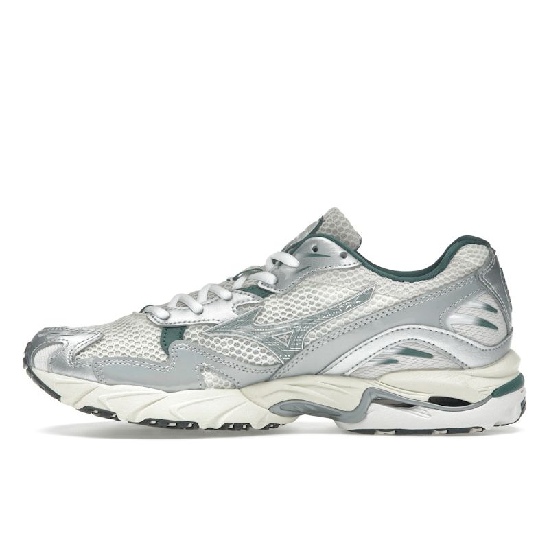 Mizuno Wave Rider 10 White Slate Bistro Green Men Sneakers Snow-White D1GA243107